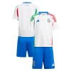 Conjunto (Camiseta+Pantalón Corto) Italia Segunda Equipación Euro 2024 - Niño